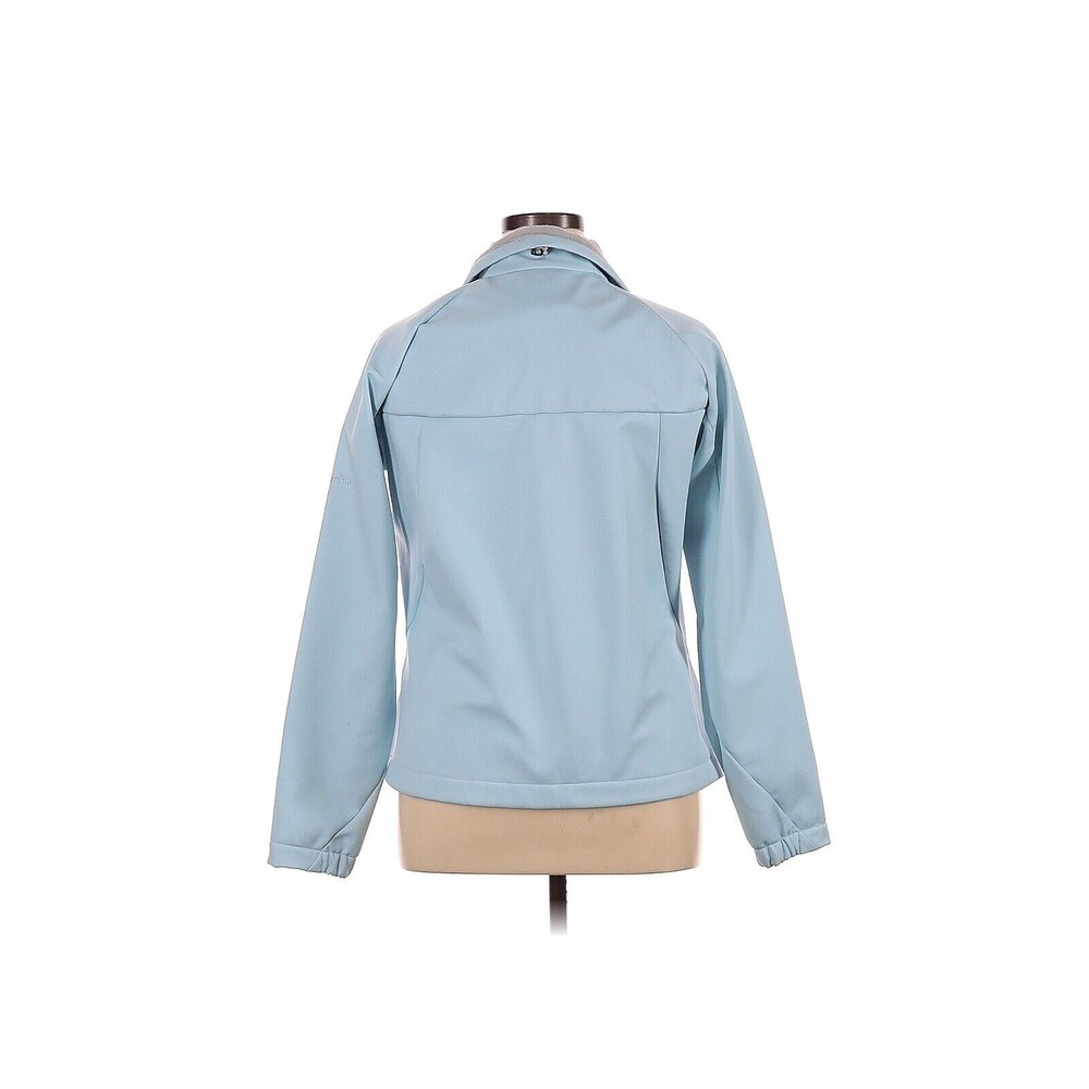 COLUMBIA Ice Maiden Soft-Shell Solid Blue Full Zi… - image 2